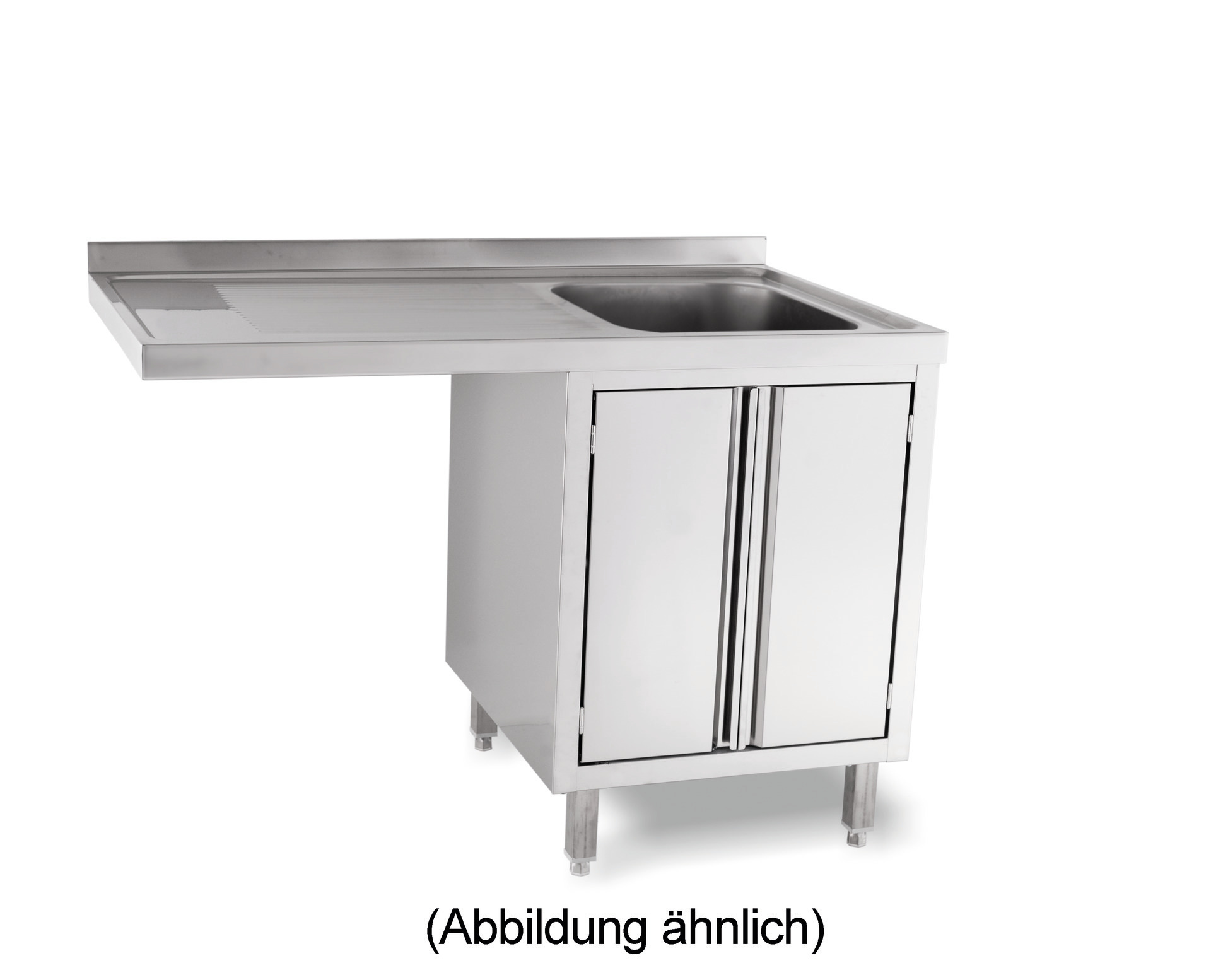 Spülcenterschrank 50 mm Aufkantung, 1 Becken rechts
