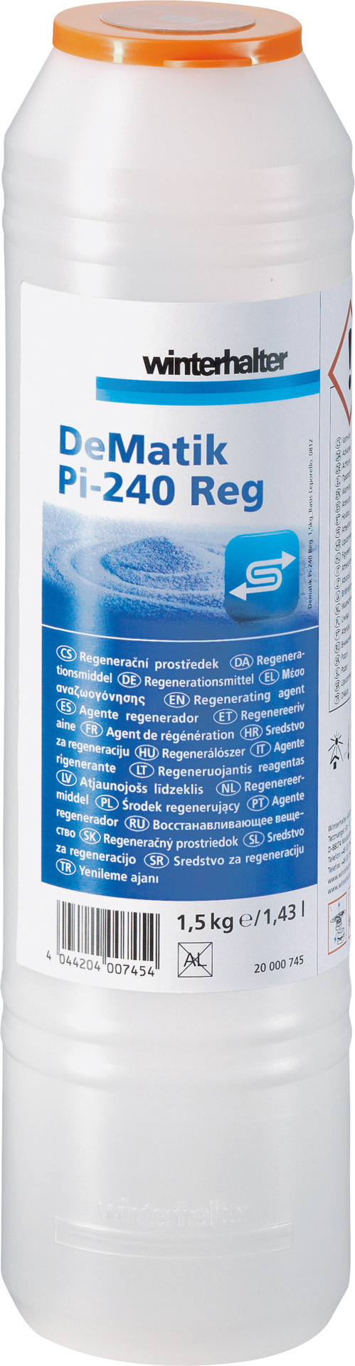 Regeneriermittel DeMatik Pi-240 Reg 1,50 kg / Karton je 6 Flaschen