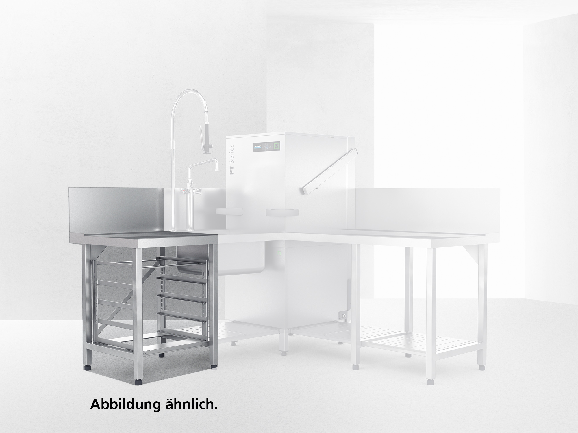 Ablauftisch für Korbdurchschubspülmaschine